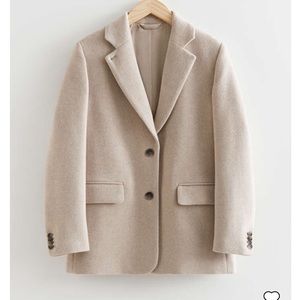 NWT &other stories oversized wool blazer- size 6